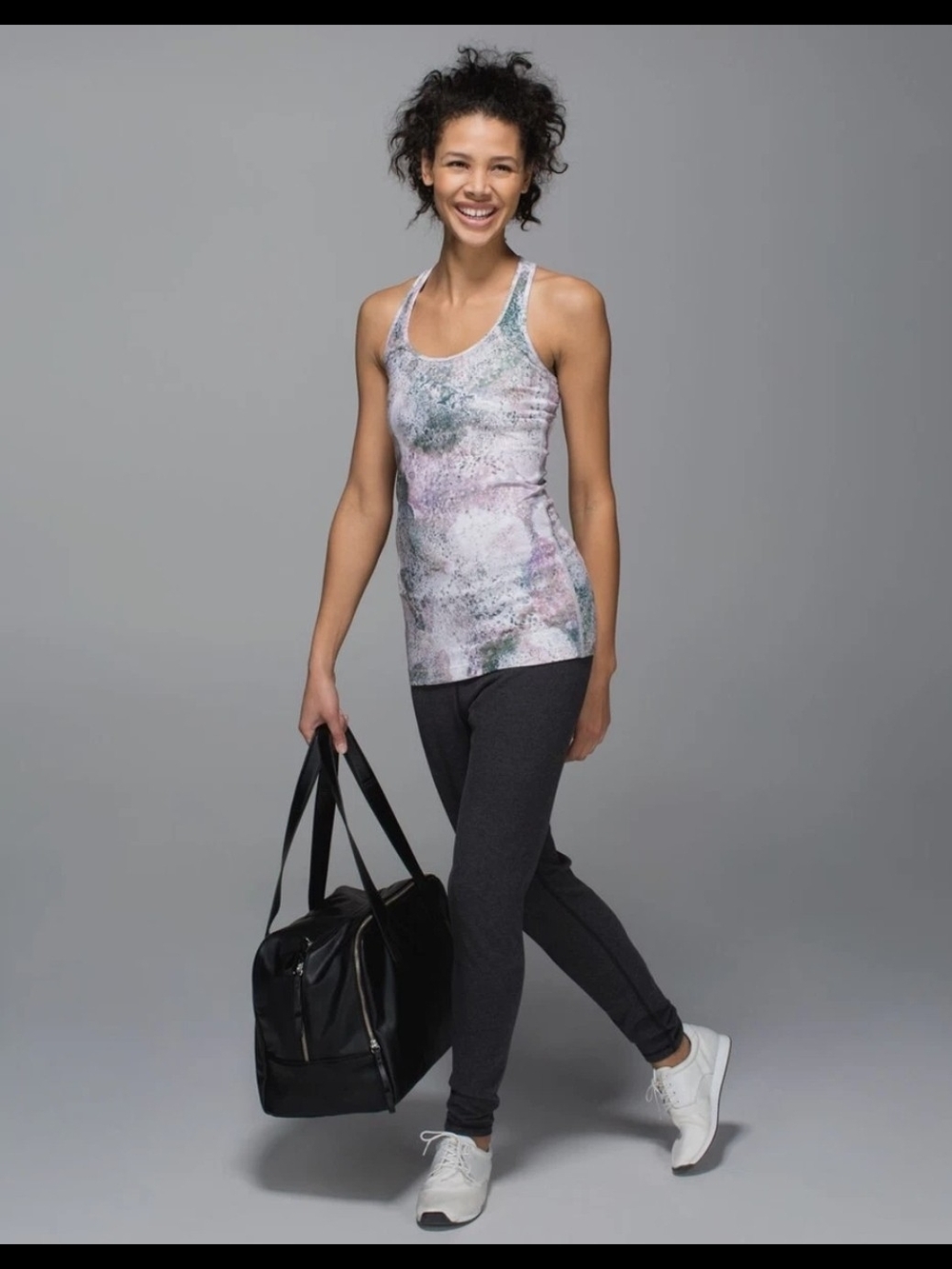 Lululemon Women Sugar Crush Multi Print Cool Racerback CRB Tank Workout  Size 6